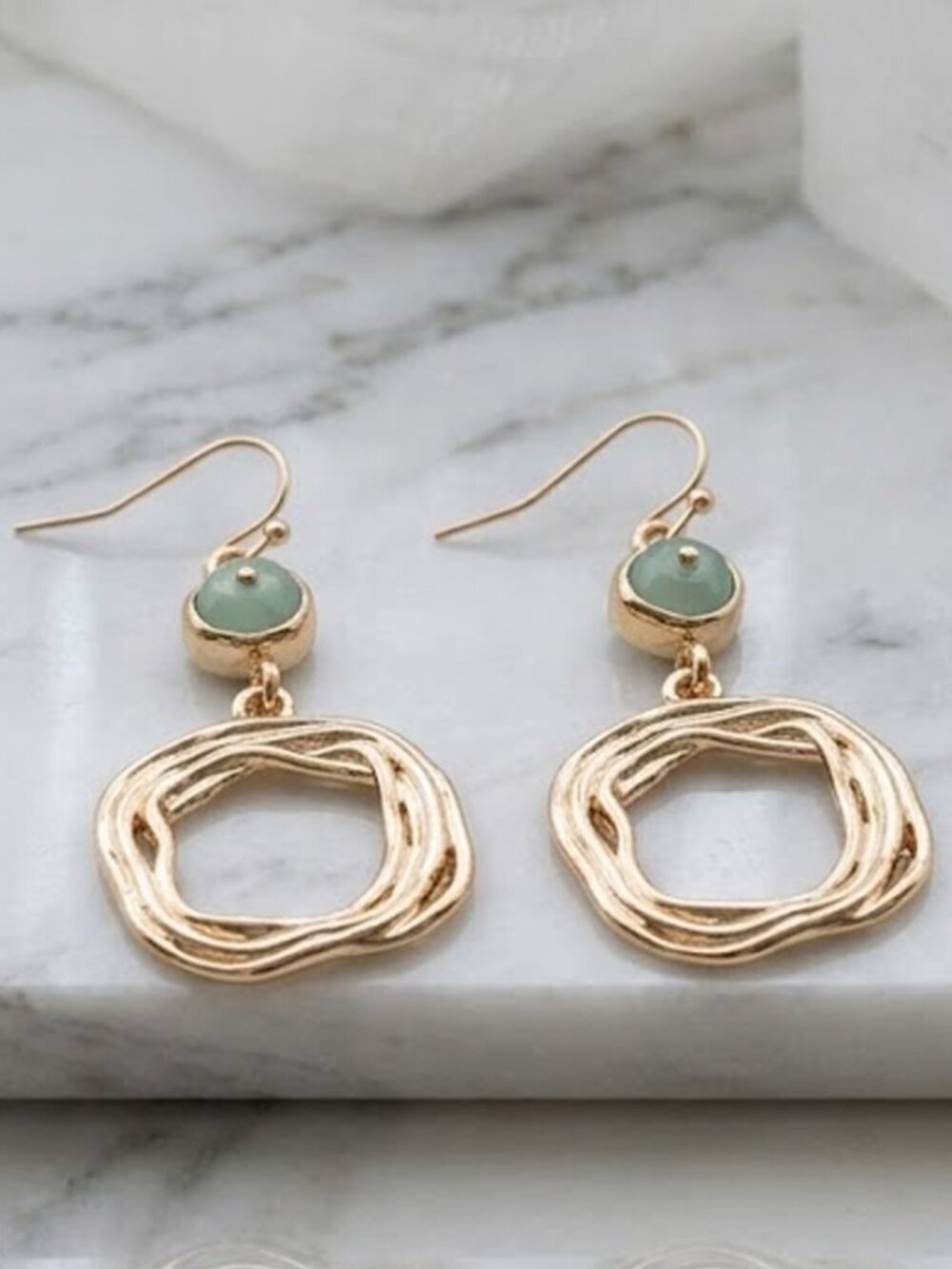 Ladies Unique Round Dangle Earrings